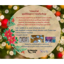 Vánoční quillingový workshop 6. 11.  2022
